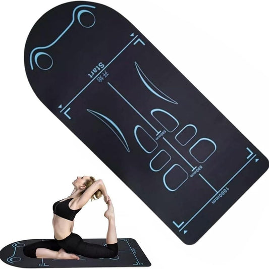 Non-Slip Yoga Mat with Asana Guide Lines (Pack of 1)